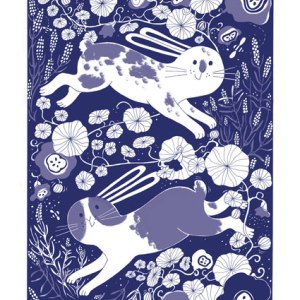 Kristyna Litten AR KRL0200 Rabbits dark Dappled & Dutch