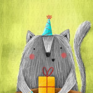 AP ALZ0053 Cat Birdhday