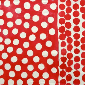 SCD0439 spotty wrap, red & white