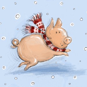 PAT0262 Christmas piggy 1