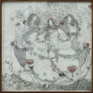 Jessie M King The Princesses of the Red Rose JMK Logan screen detail E.1986.52 13