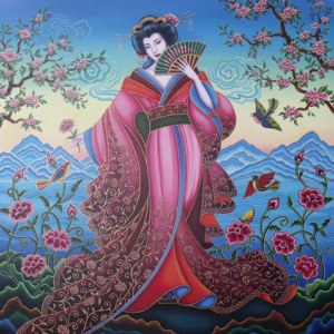 AP STA0005 japanese flower girl-Sally Taylor