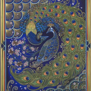 AP STA0016 Peacock - Sally Taylor
