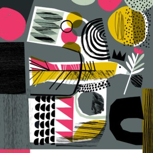 GMA0315 Patterned Bird  pink  YH