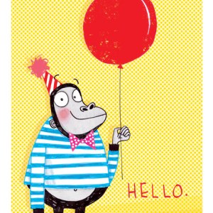 Alex T Smith AR ATS0312 Gorilla Happy card