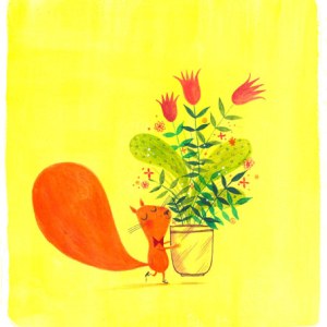 Alex T Smith AR ATS0609 Hello You Squirrel acrylics