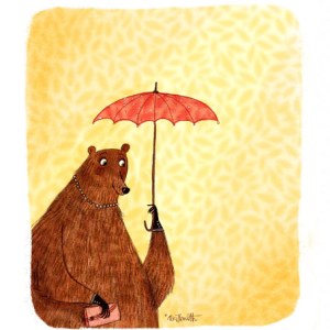Alex T Smith AR ATS0615 Sketchbook bear dappled light
