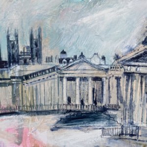 Jane Askey ASK1004 MorningWalkAcrossTheMound,Edinburgh