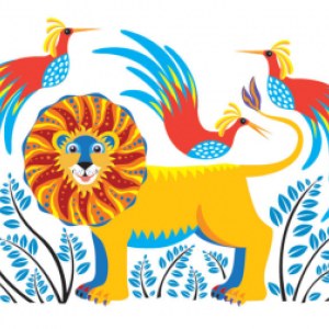 Patternistas SZC0118 Lion and birds