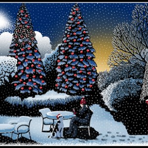 Cressida Bell CIB0365 Blue Christmas