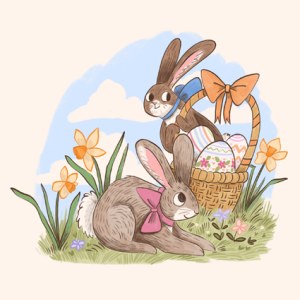 Natalie Smillie AR NSM0015 hoppy easter-Natalie Smillie