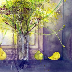 ALC0028 A WindowSillPears Painting GUKAUSSWIZEX
