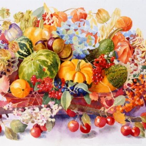 AR DLE0019 Still Life autumn Diana Leadbetter