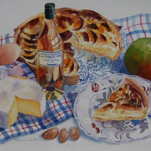 AR DLE0023 apple flan- Diana Leadbetter