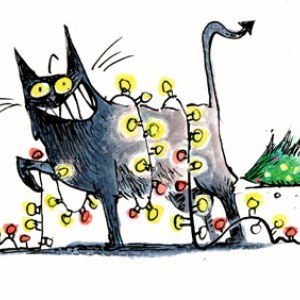 AR STM0043 Cat fairy lights-Steve May